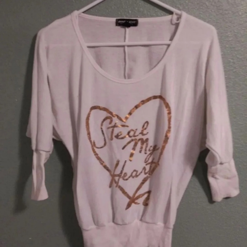 About A Girl Small Cream Colored Blouse